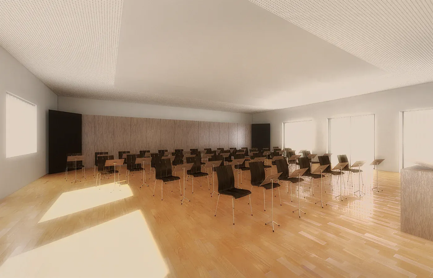 Musikraum Lieboch — 3D Visualisierung