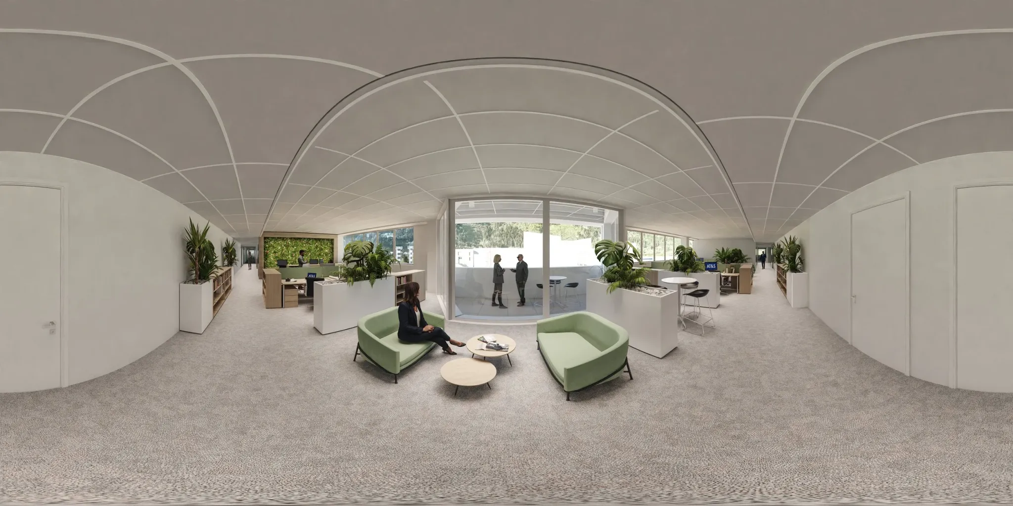 AT&S Leoben — 360° Panorama der neuen Büroflächen