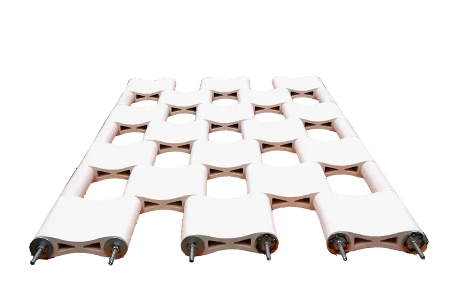 Ceramic Re:visions — tragendes Bausystem aus keramischen Modulen, Masterprojekt am Institut für Tragwerksentwurf der TU Graz