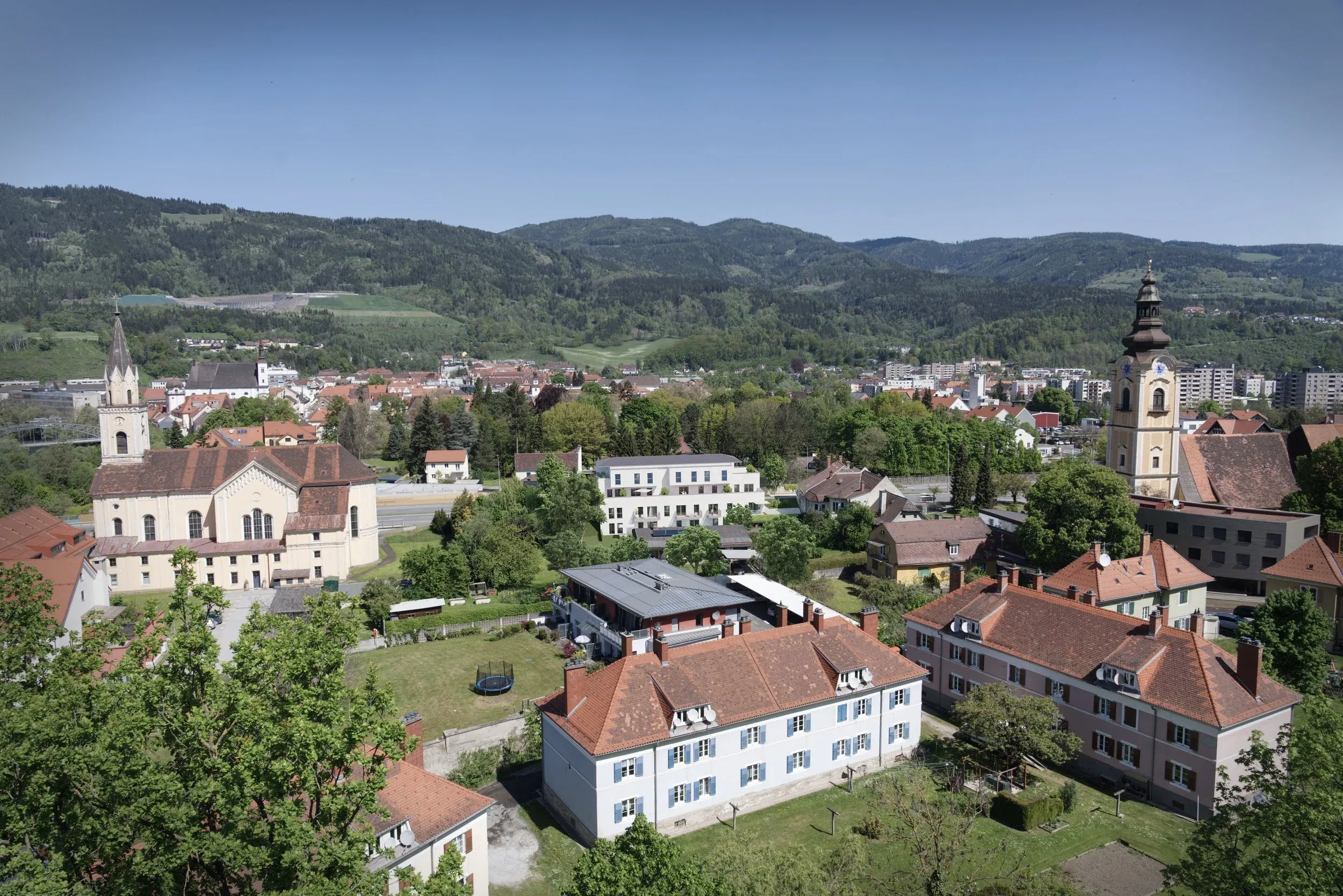 Massenbergstraße Leoben — aerial overview