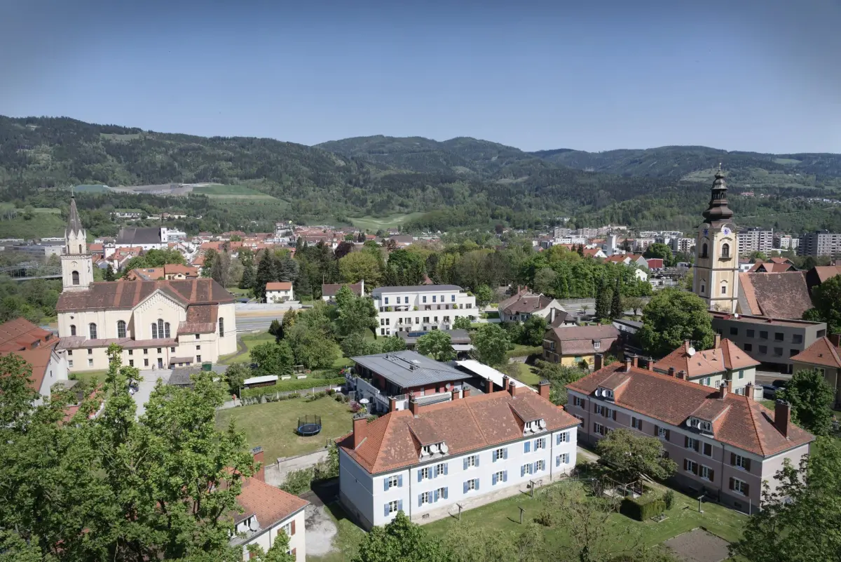 Massenbergstraße Leoben — aerial overview