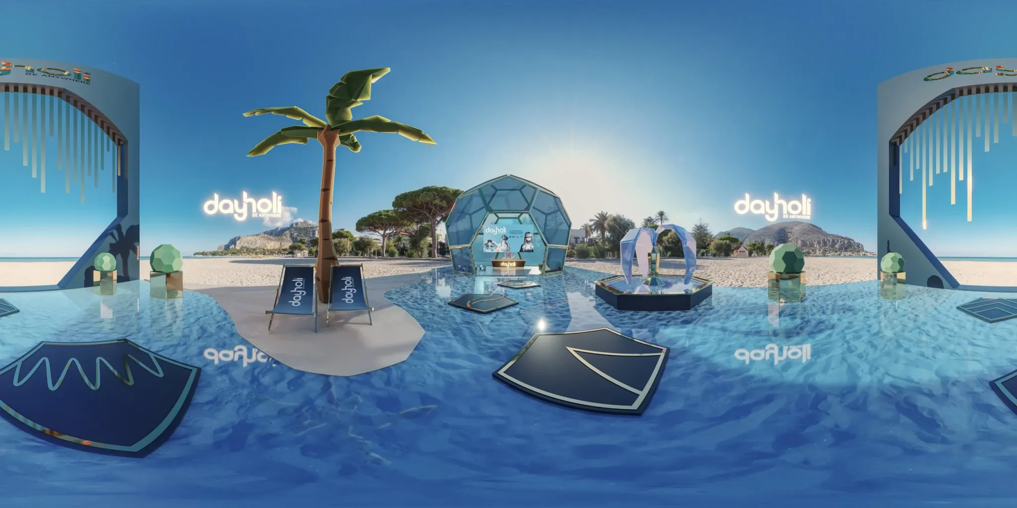 Dayholi Metaverse Showroom — 3D Visualisierung