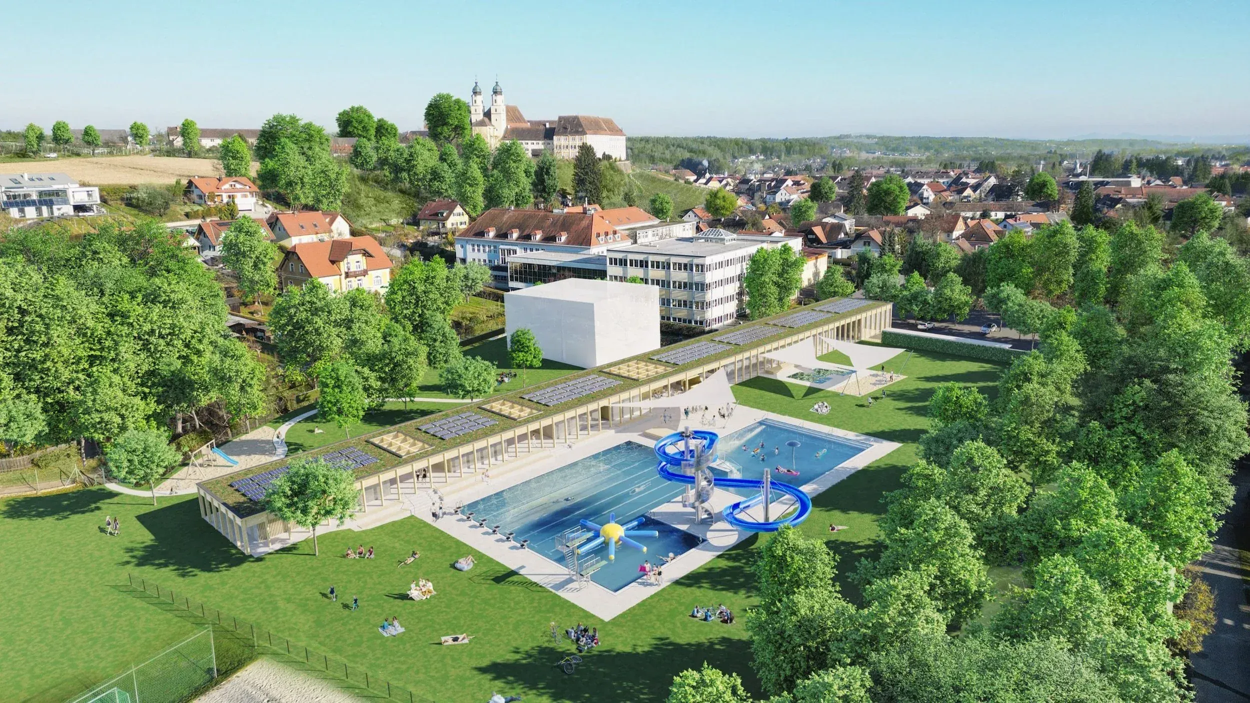 Stainz outdoor pool perspective 4