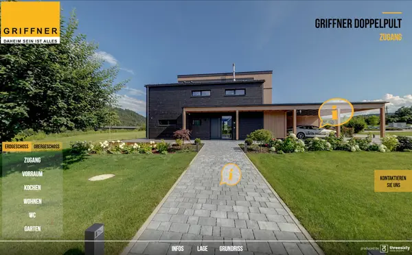 Griffner Doppelpult — 360°-Musterhaus-Tour
