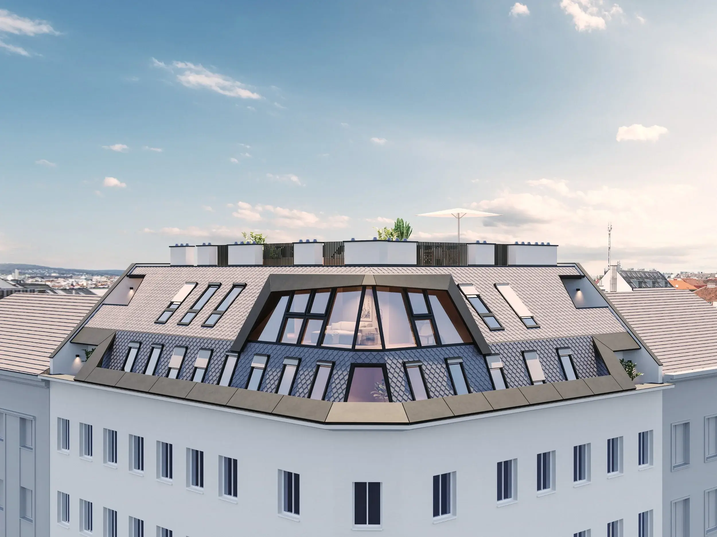 3D Visualisierung Wohnbau Spengergasse Graz