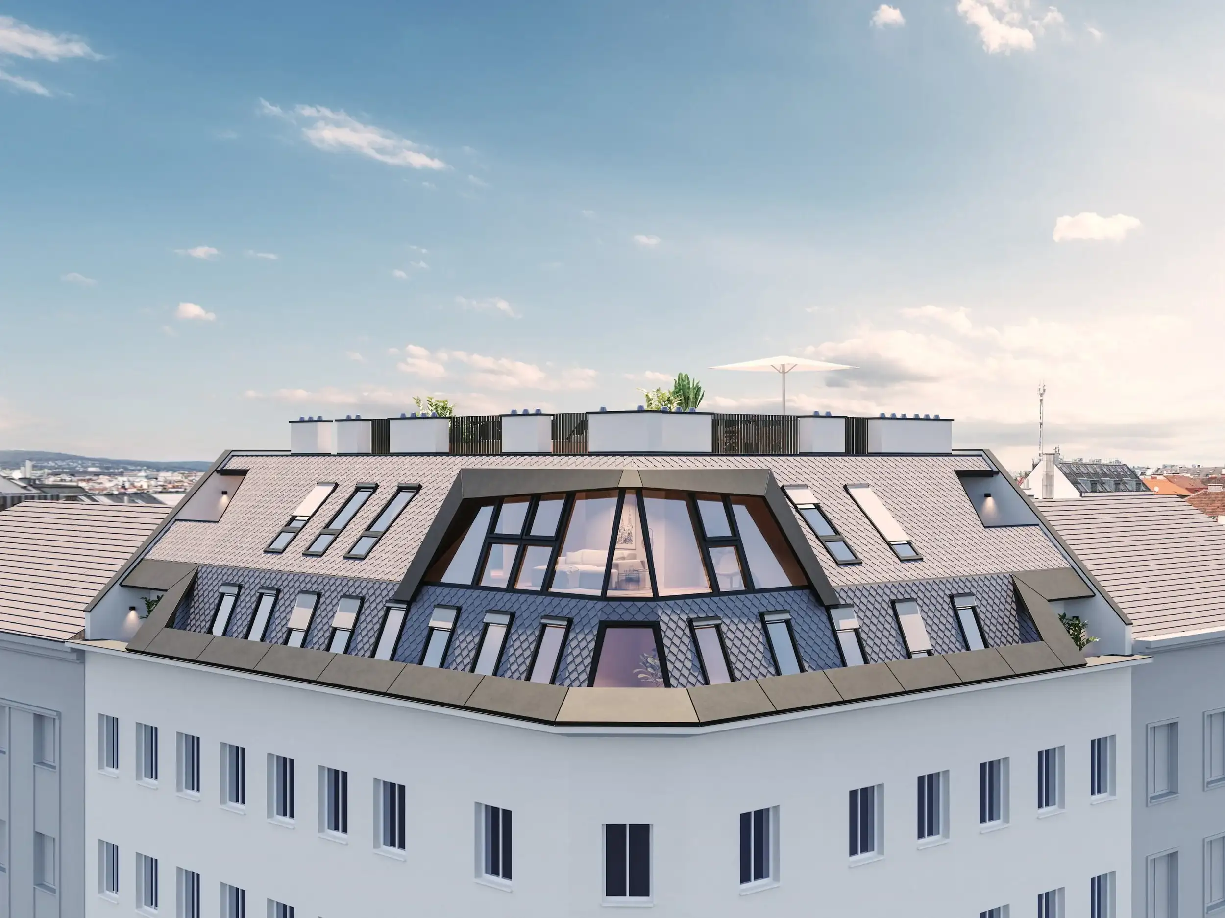 3D Visualisierung Wohnbau Spengergasse Graz