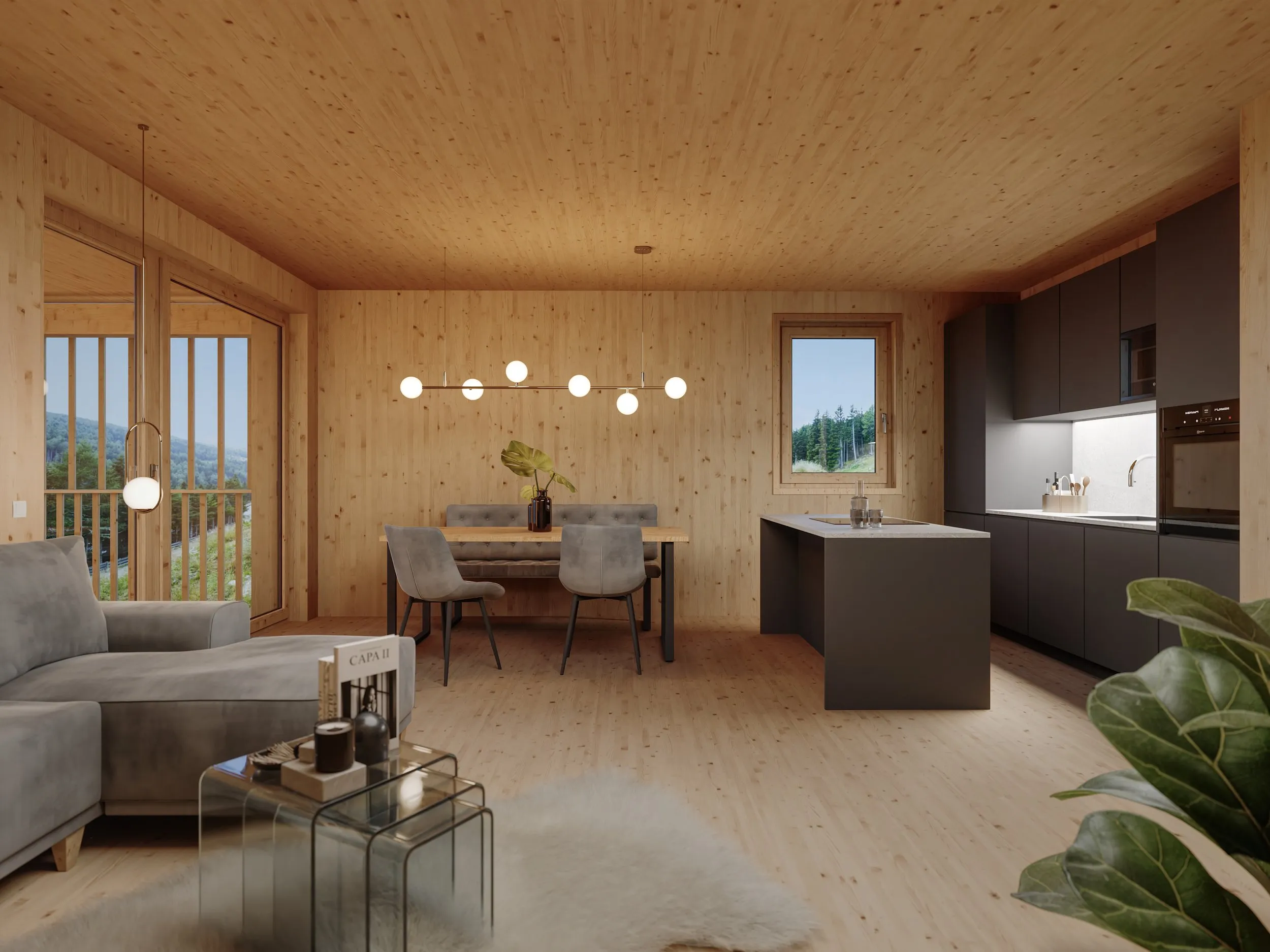 Almappartements Lachtal — interior perspective