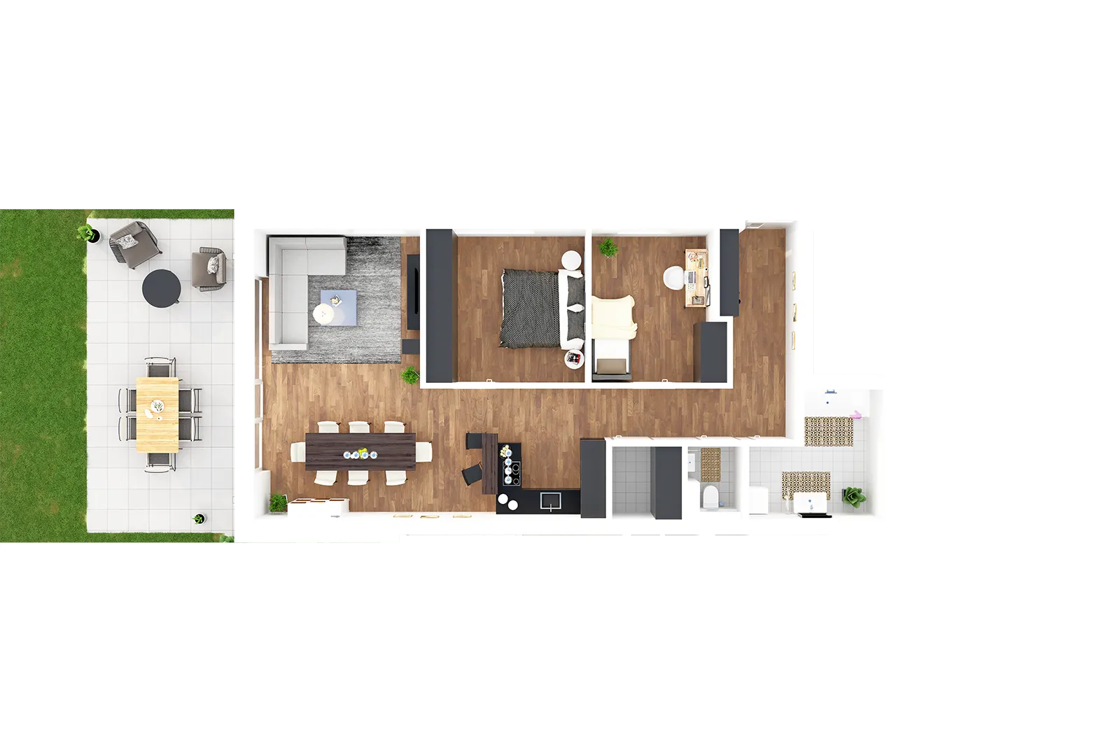Lemsitz — apartment type 1 3D floor plan