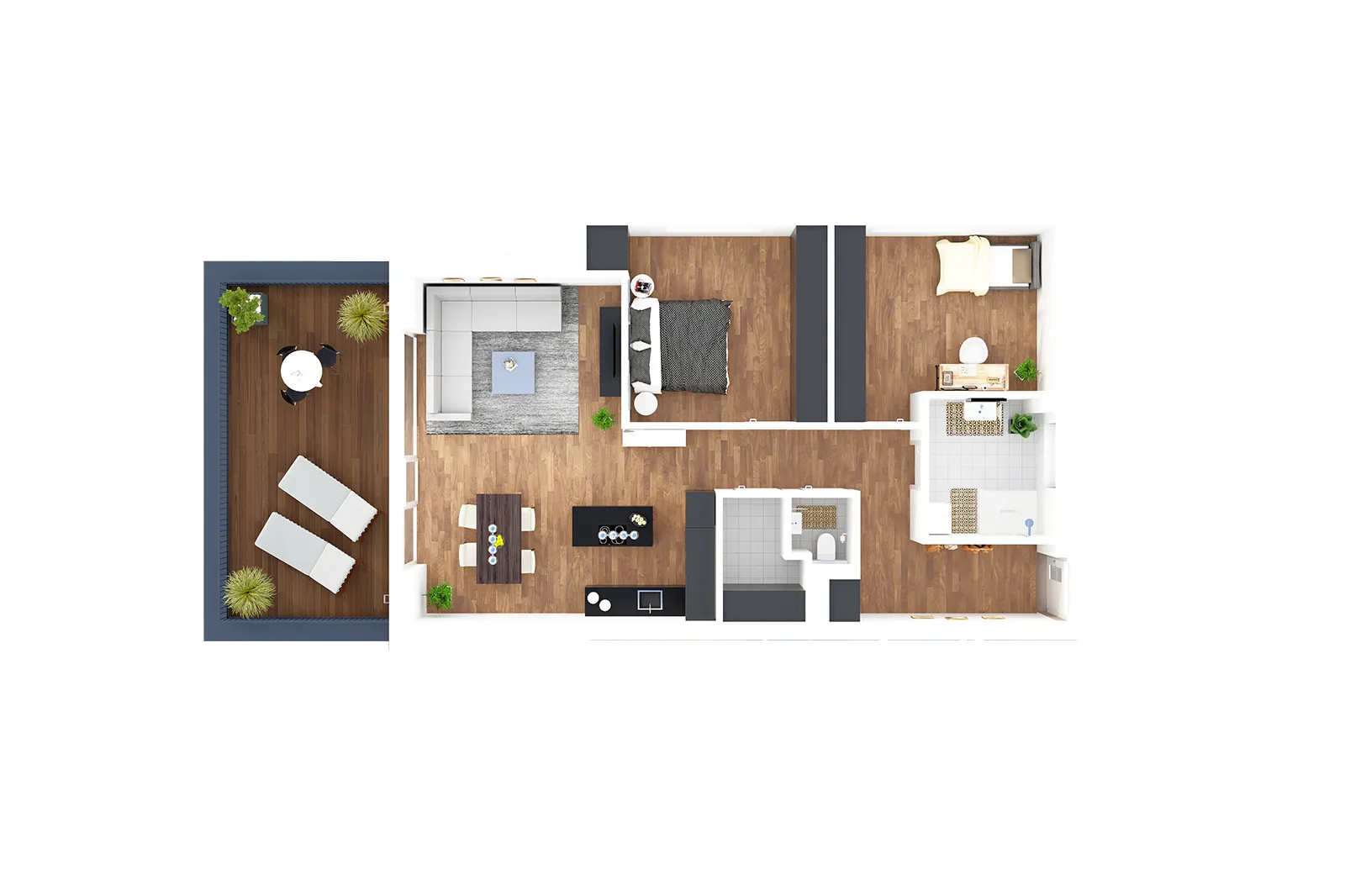 Lemsitz — apartment type 4 3D floor plan