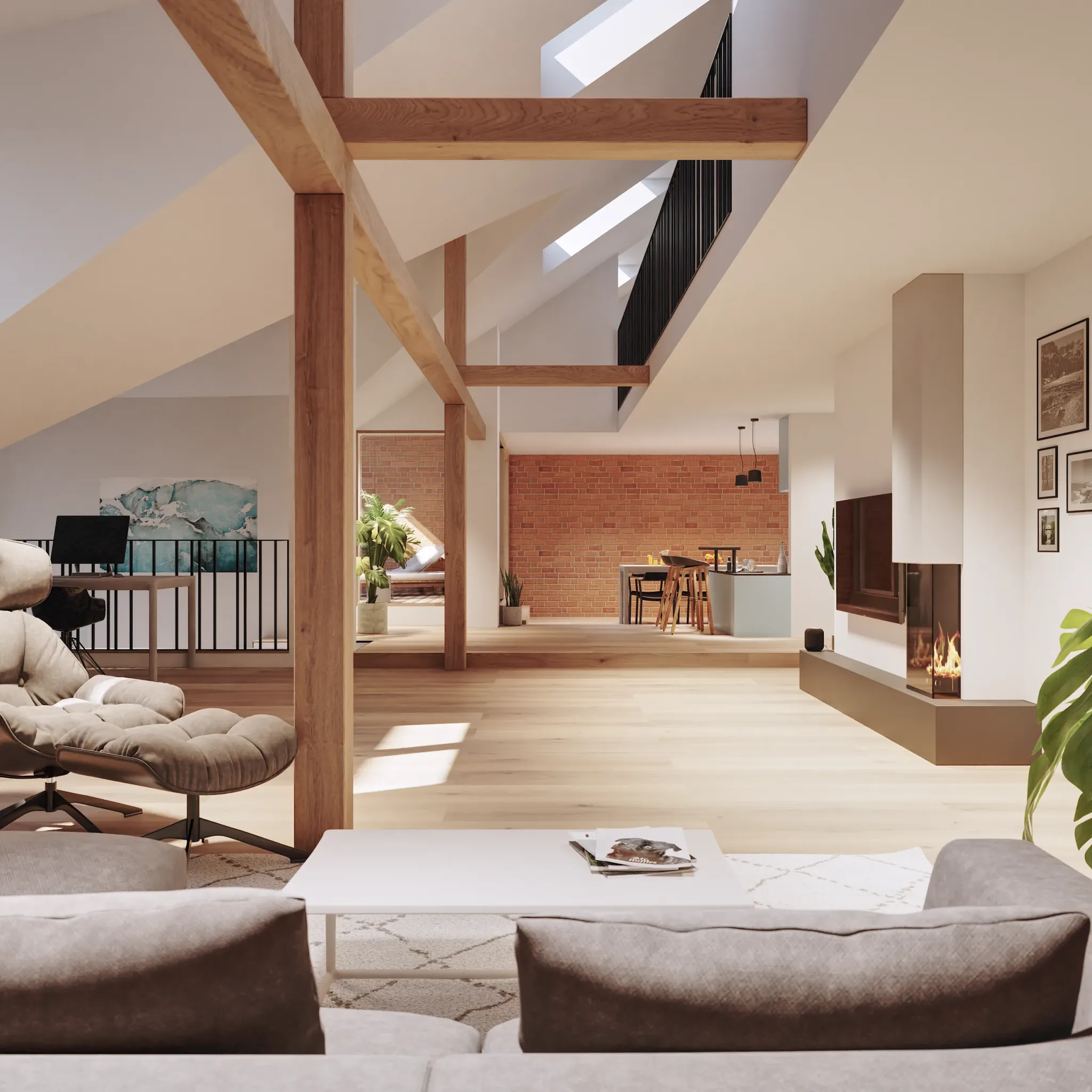 Mandellstraße 18 Graz — Interior 3D Visualisierung