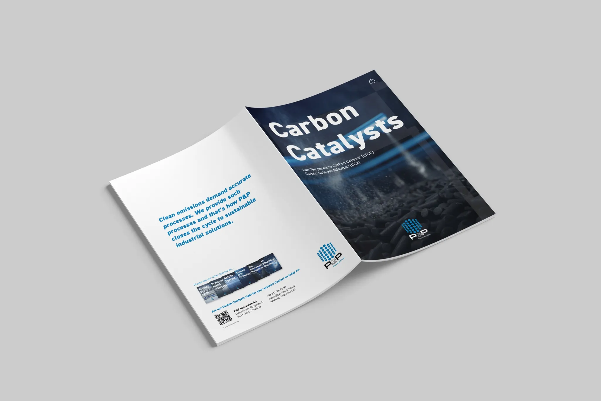 P&P Industries Carbon Catalysts — Broschüren-Cover
