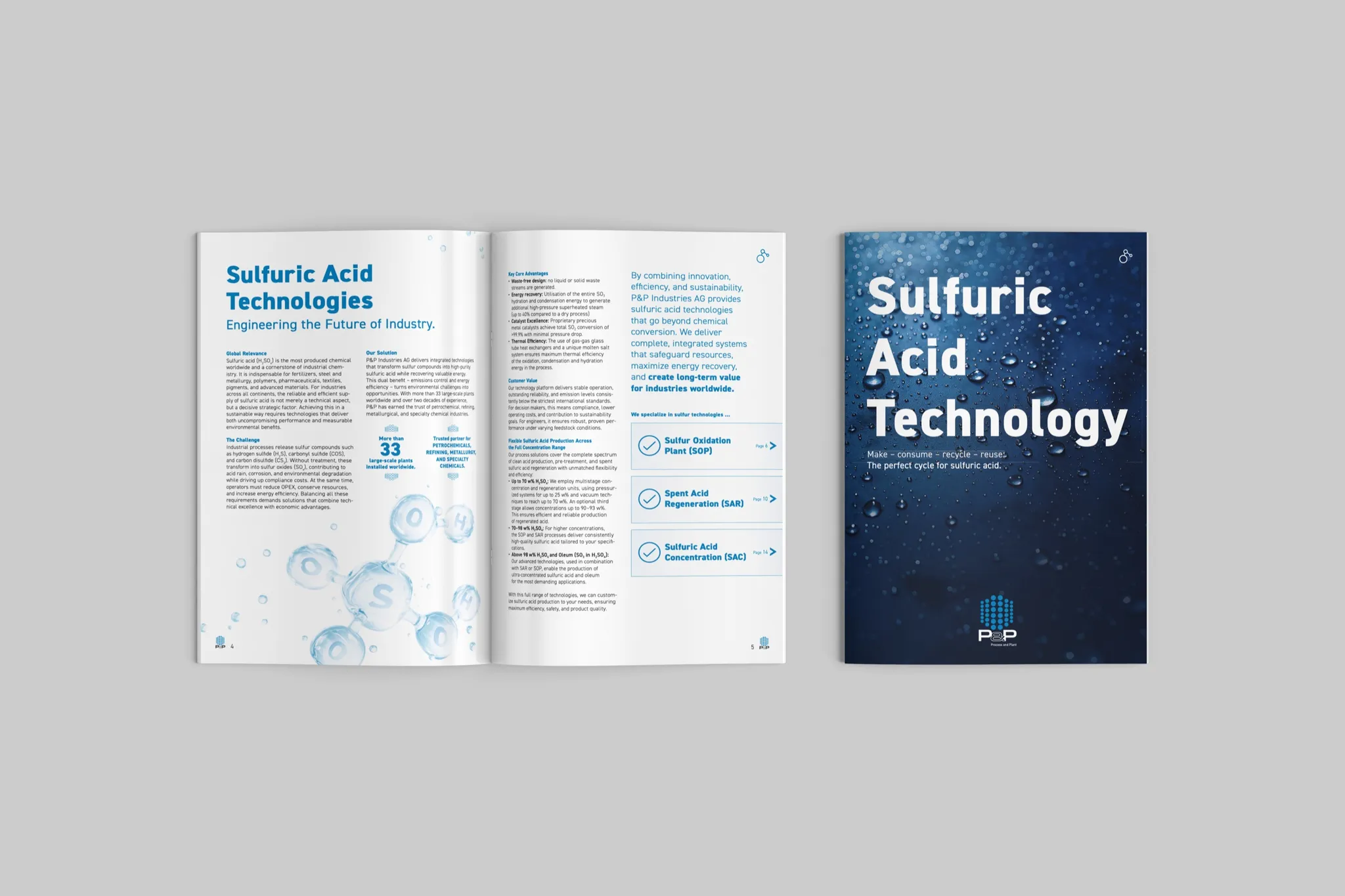 P&P Industries Sulfuric Acid Technology — brochure cover