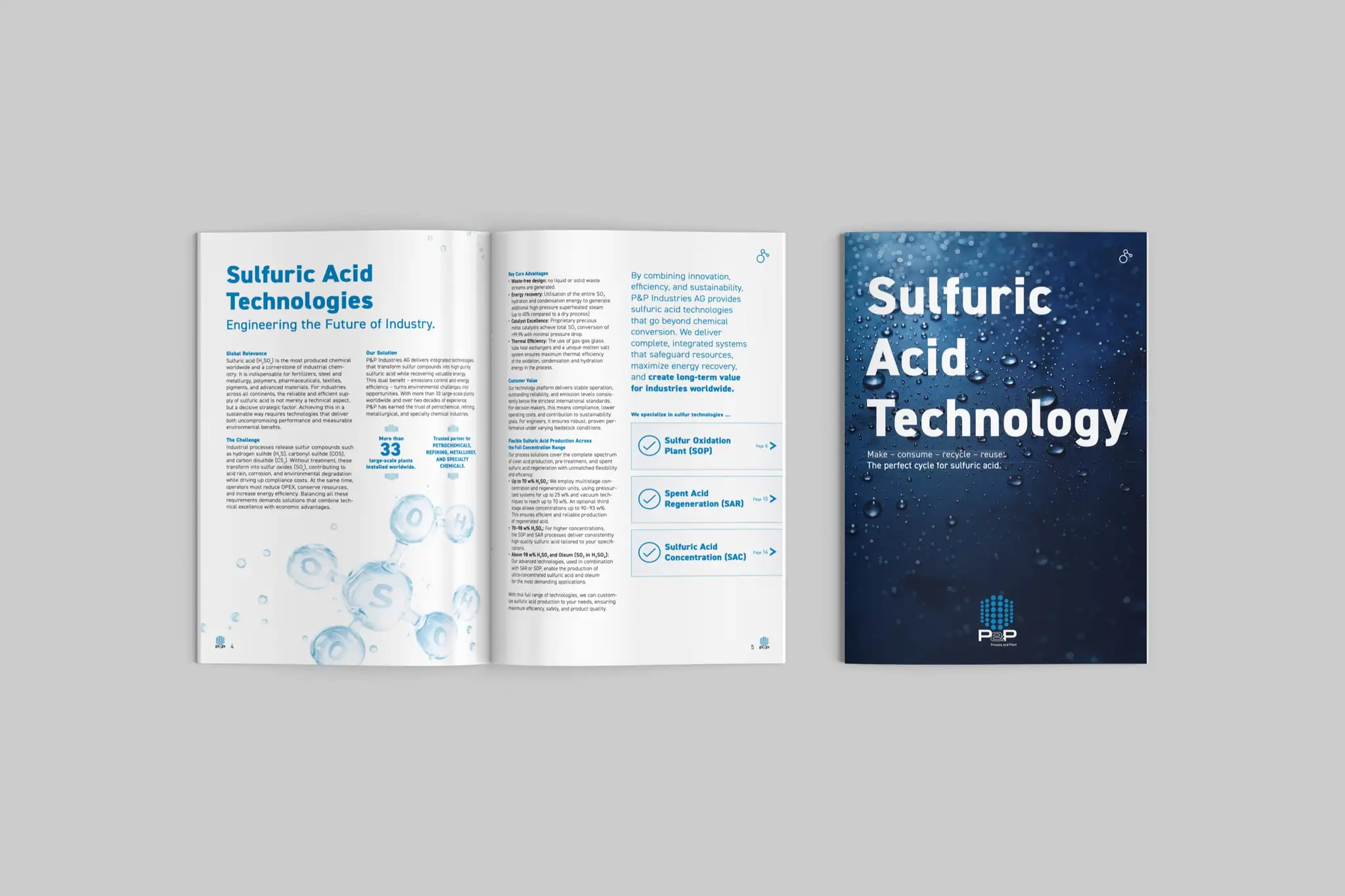 P&P Industries Sulfuric Acid Technology — brochure cover