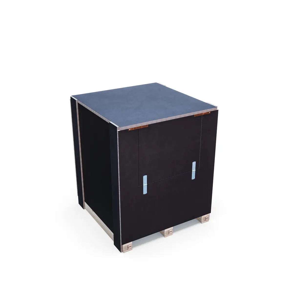 P&P Industries shipping crate — closed