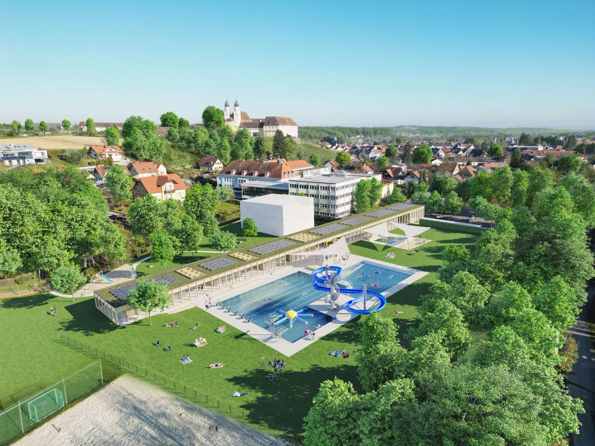 Freibad Stainz — Architekturvisualisierung