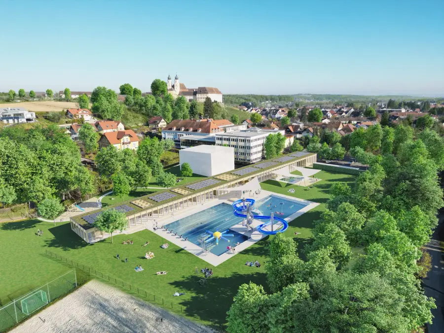 Freibad Stainz — Architekturvisualisierung