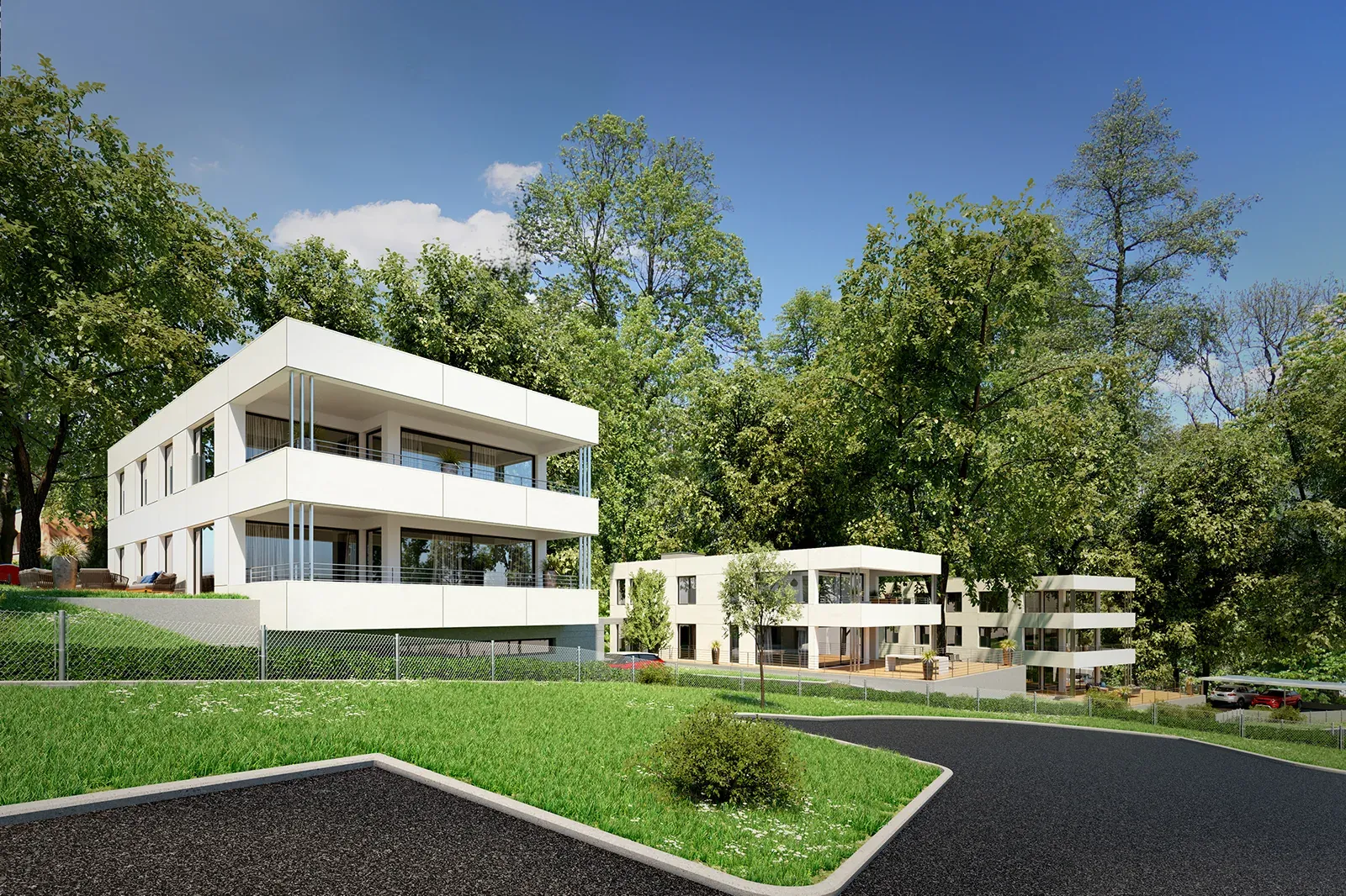 Schönbrunngasse — Schlafzimmer-Visualisierung Haus 2 OG1