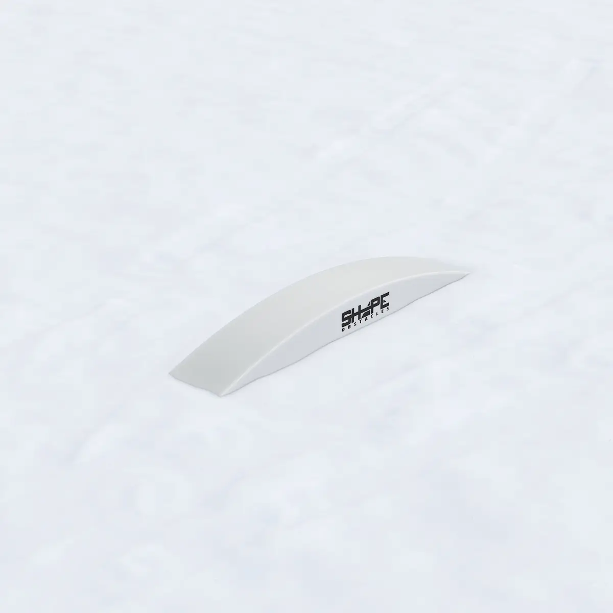 Shape Obstacle im Schnee-Setup — Kicker-Variante mit Winter-Hintergrund