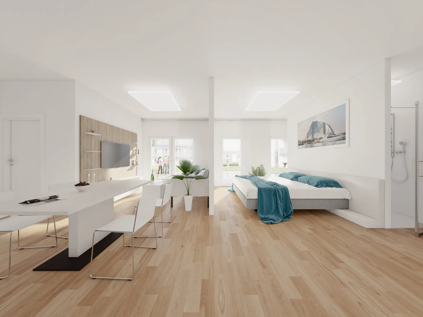 sHome Wohnung — 3D Visualisierung