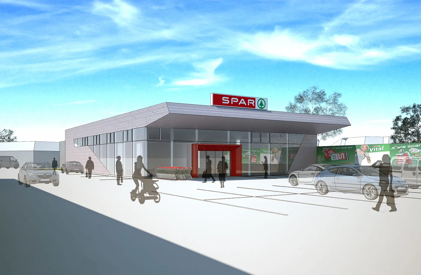 Spar Krieglach — 3D Visualisierung