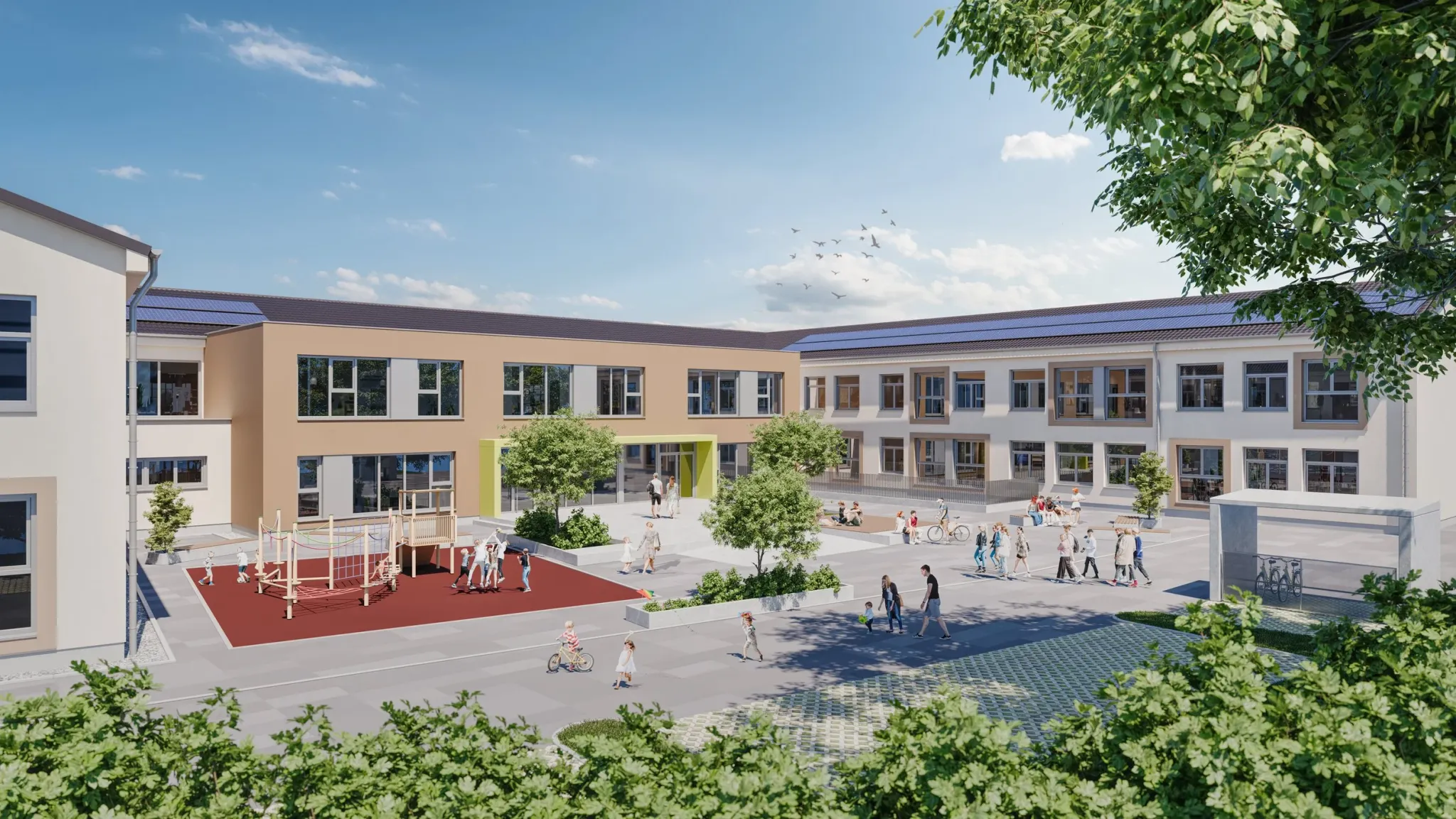 House of Education St. Anna am Aigen — education building exterior 3D visualisation