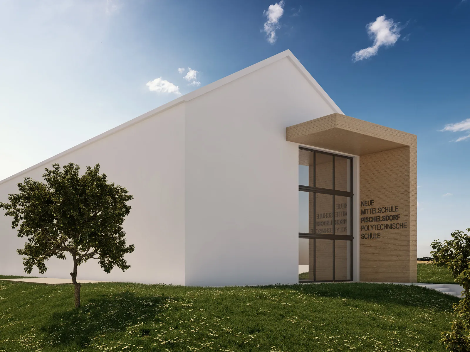 Wettbewerb NMS-Pischelsdorf — 3D Visualisierung