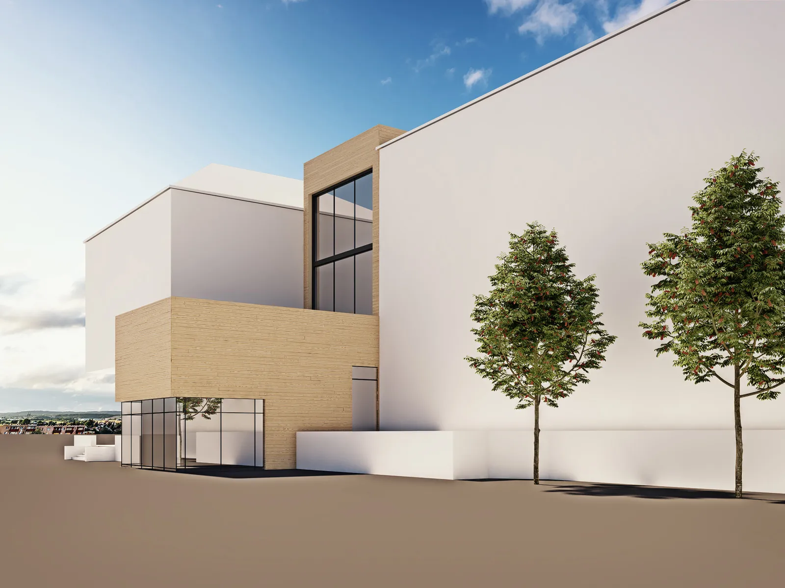 Competition elementary school Pischelsdorf — 3D visualization