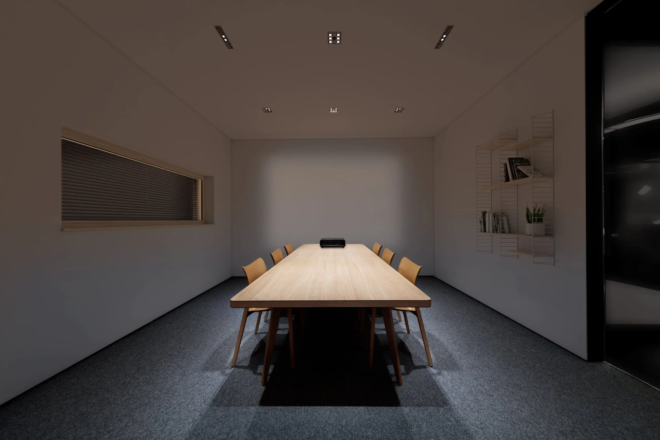 XAL meeting-room — all downlights brighter
