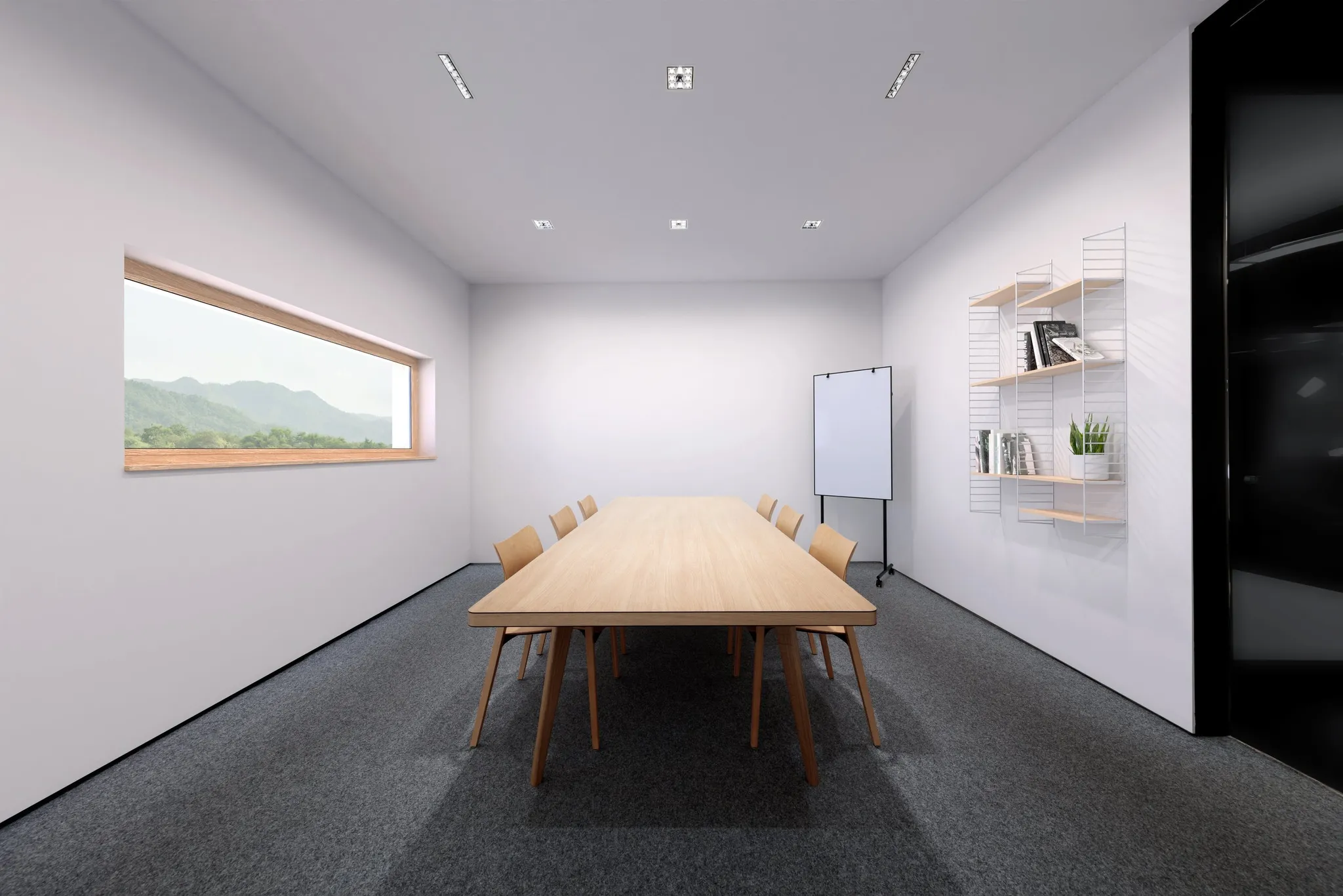 XAL Visuals — Meeting-Room Szene mit voller Beleuchtung