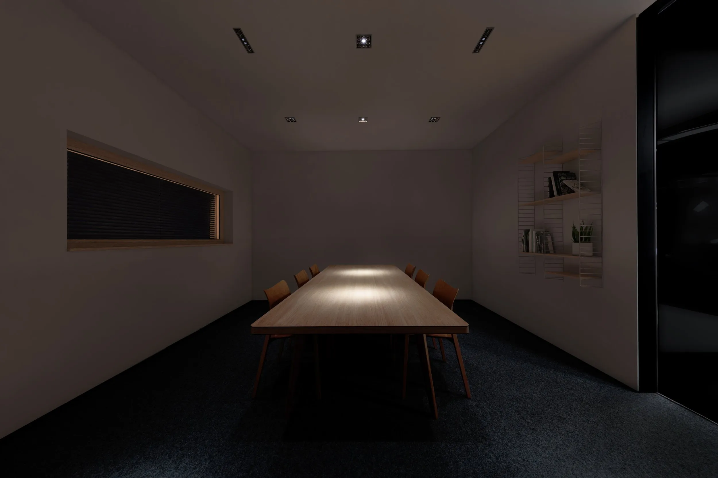 XAL meeting-room — narrow spots for an intimate mood