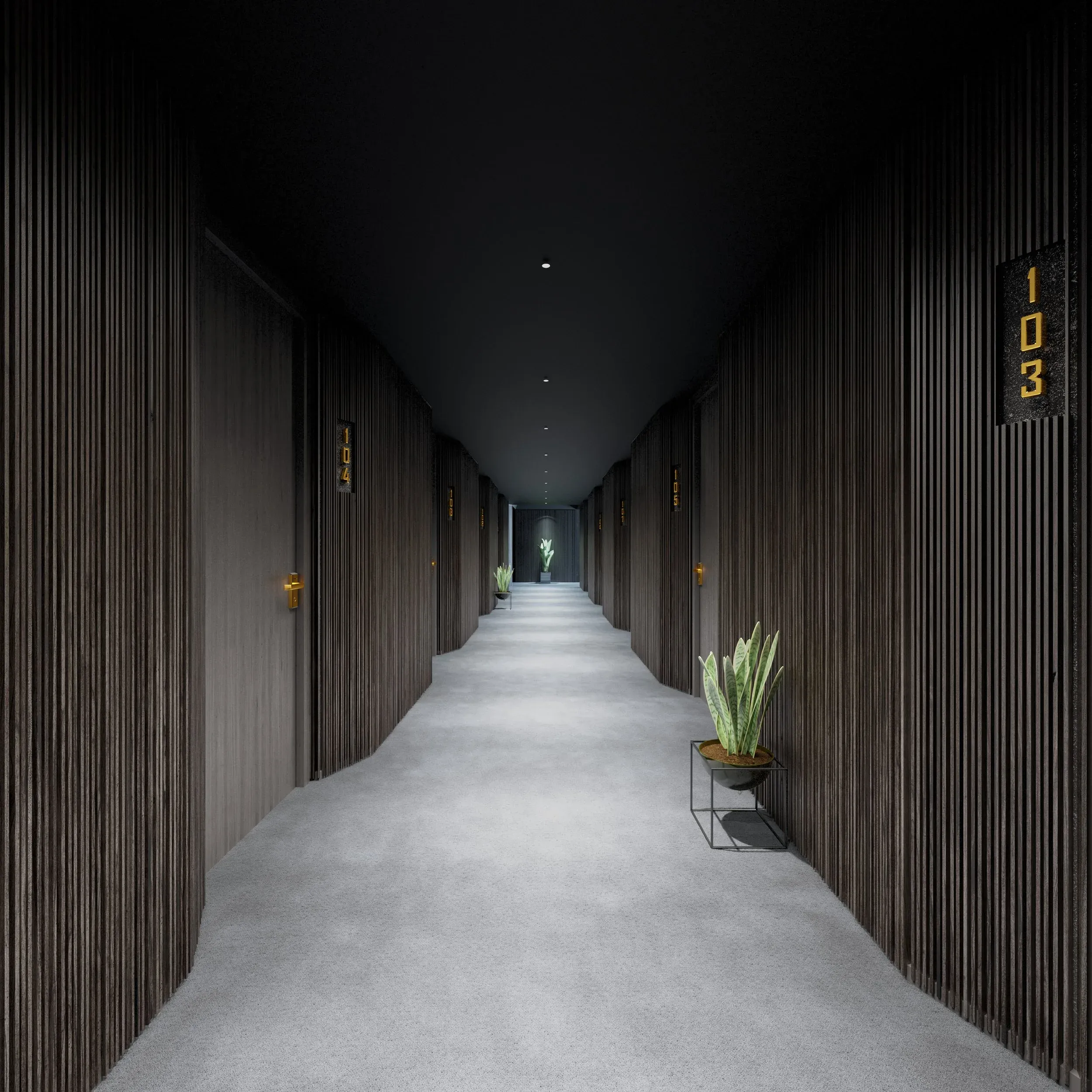 XAL hotel corridor — Wever&Ducré luminaires